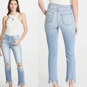L’agence‎ High Line Skinny High Rise in Classic Brasie Distressed Luxury 26 NWT